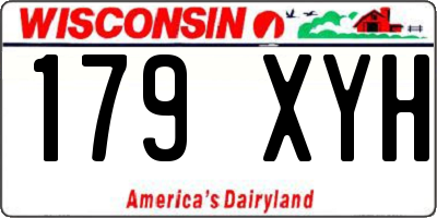 WI license plate 179XYH
