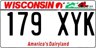 WI license plate 179XYK