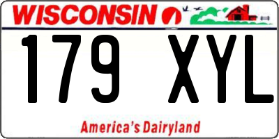 WI license plate 179XYL