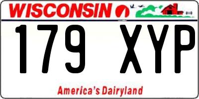 WI license plate 179XYP