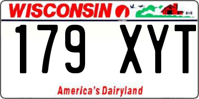 WI license plate 179XYT