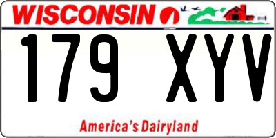 WI license plate 179XYV