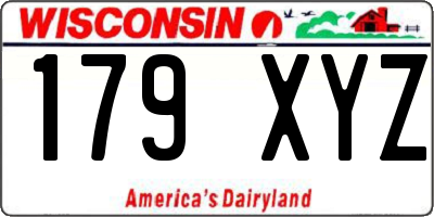 WI license plate 179XYZ
