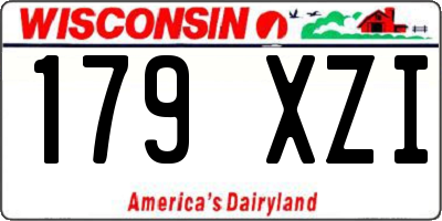 WI license plate 179XZI