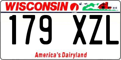 WI license plate 179XZL
