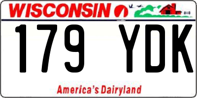 WI license plate 179YDK