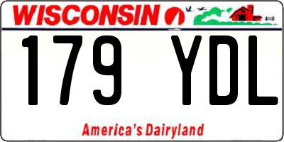 WI license plate 179YDL