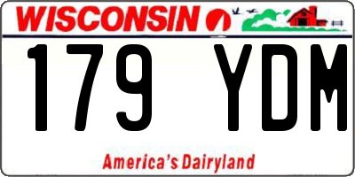 WI license plate 179YDM