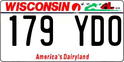 WI license plate 179YDO