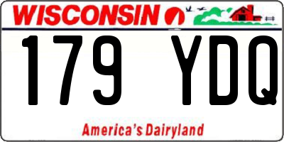 WI license plate 179YDQ