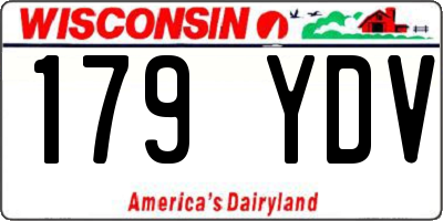 WI license plate 179YDV