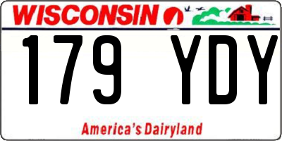 WI license plate 179YDY