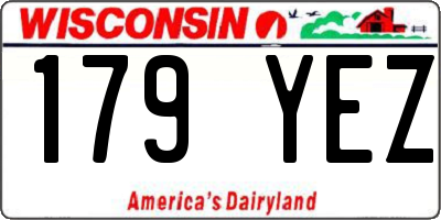 WI license plate 179YEZ
