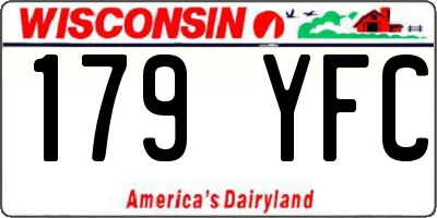 WI license plate 179YFC