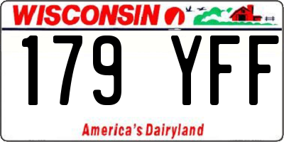 WI license plate 179YFF