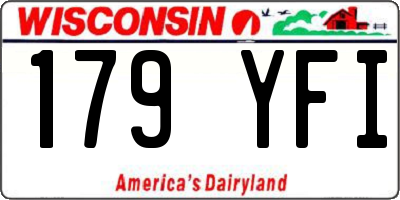 WI license plate 179YFI