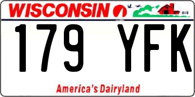 WI license plate 179YFK
