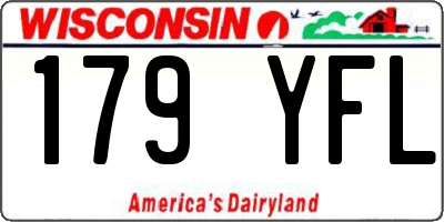 WI license plate 179YFL