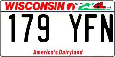 WI license plate 179YFN