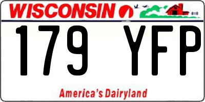 WI license plate 179YFP