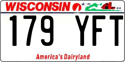 WI license plate 179YFT