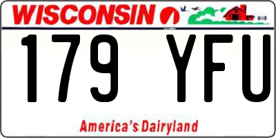 WI license plate 179YFU