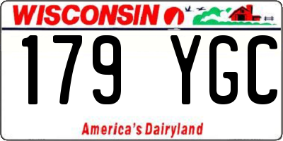 WI license plate 179YGC