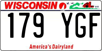 WI license plate 179YGF