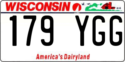 WI license plate 179YGG