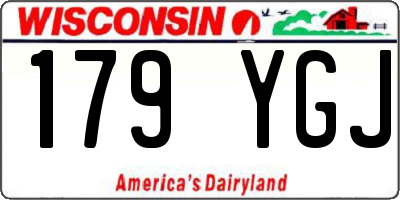 WI license plate 179YGJ