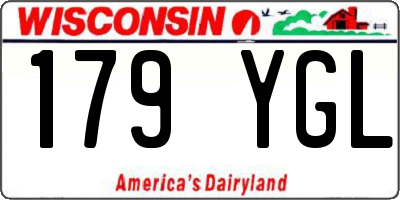 WI license plate 179YGL