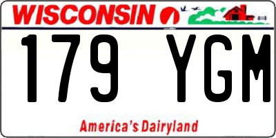 WI license plate 179YGM