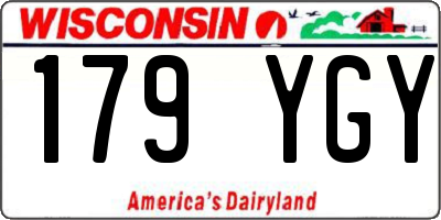 WI license plate 179YGY