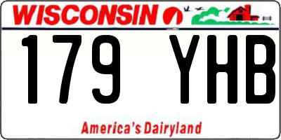 WI license plate 179YHB