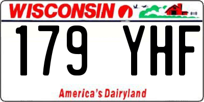 WI license plate 179YHF