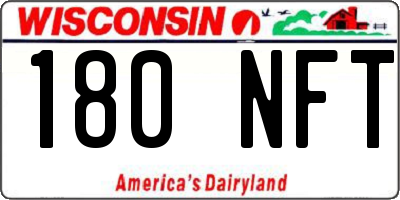 WI license plate 180NFT
