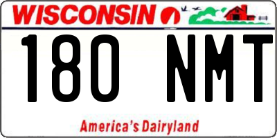 WI license plate 180NMT