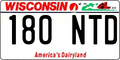 WI license plate 180NTD