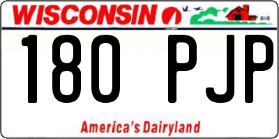 WI license plate 180PJP