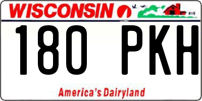 WI license plate 180PKH