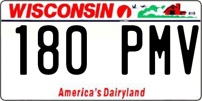 WI license plate 180PMV