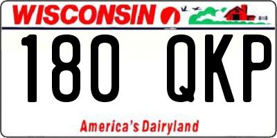 WI license plate 180QKP