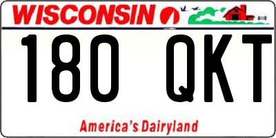 WI license plate 180QKT