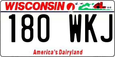 WI license plate 180WKJ