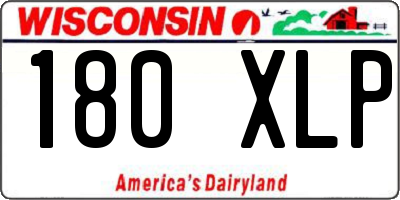 WI license plate 180XLP