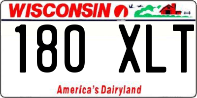 WI license plate 180XLT