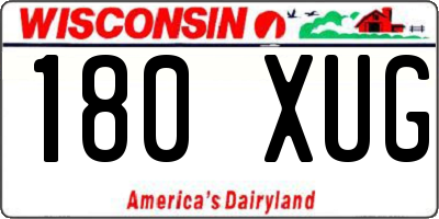 WI license plate 180XUG