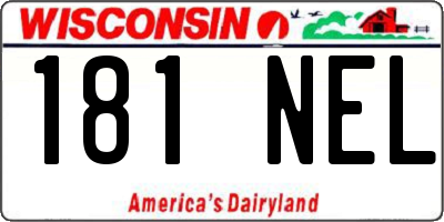 WI license plate 181NEL