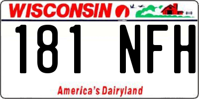 WI license plate 181NFH