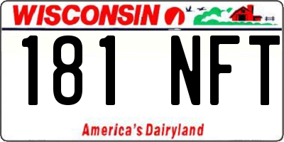 WI license plate 181NFT